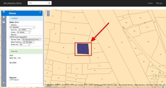बिहार भू नक़्शा